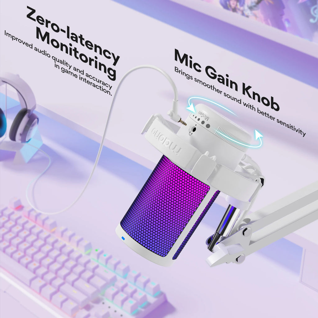 Micro USB à Condensateur pour Streaming et Podcast