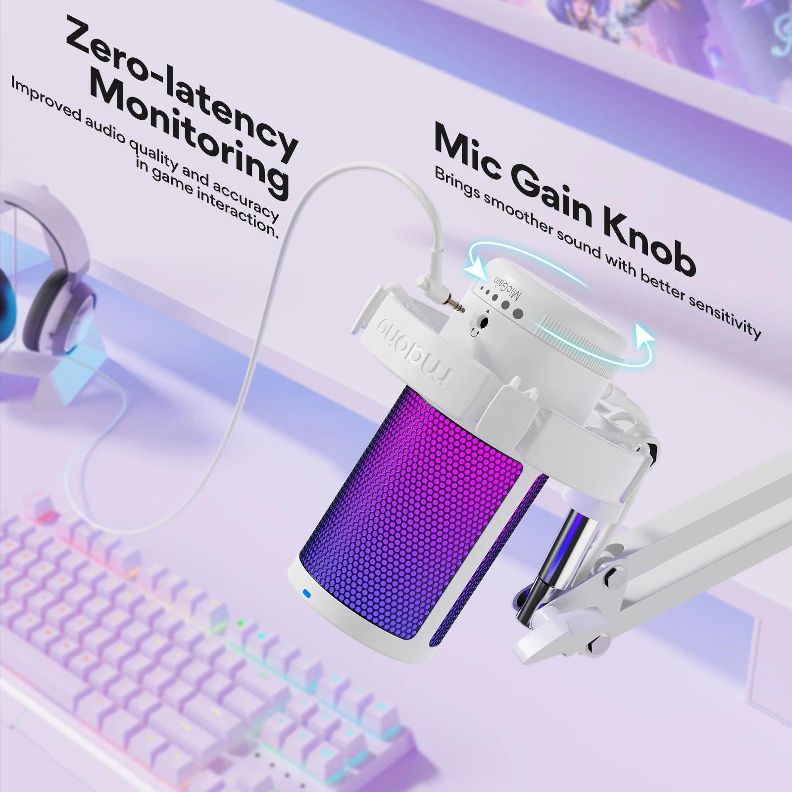 Micro USB à Condensateur pour Streaming et Podcast