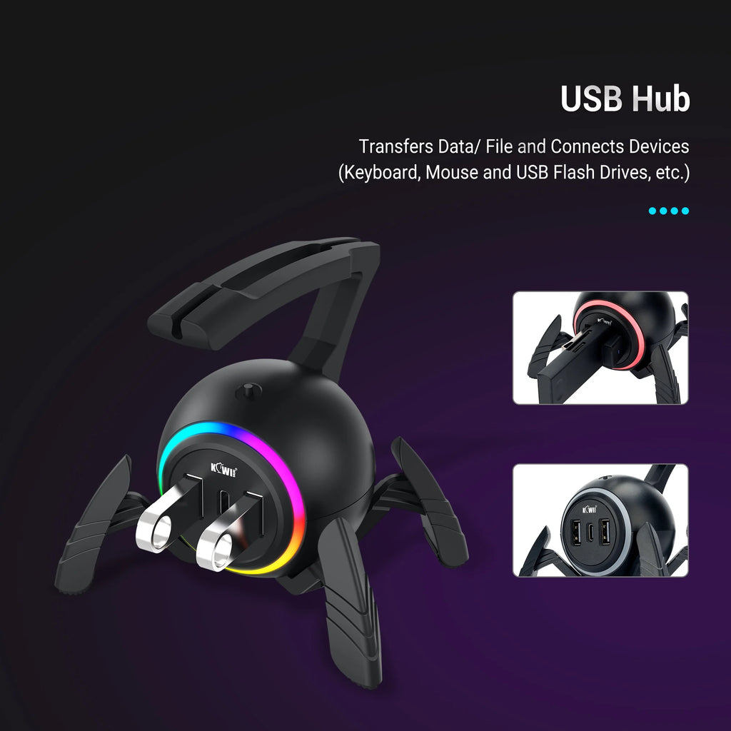 Support Bungee pour Câble de Souris Gaming RGB