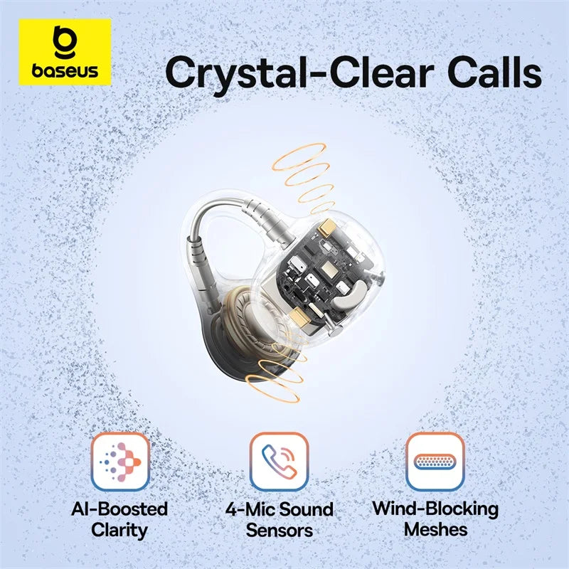 Écouteurs Bluetooth Open-Ear Baseus avec Micro Intégré