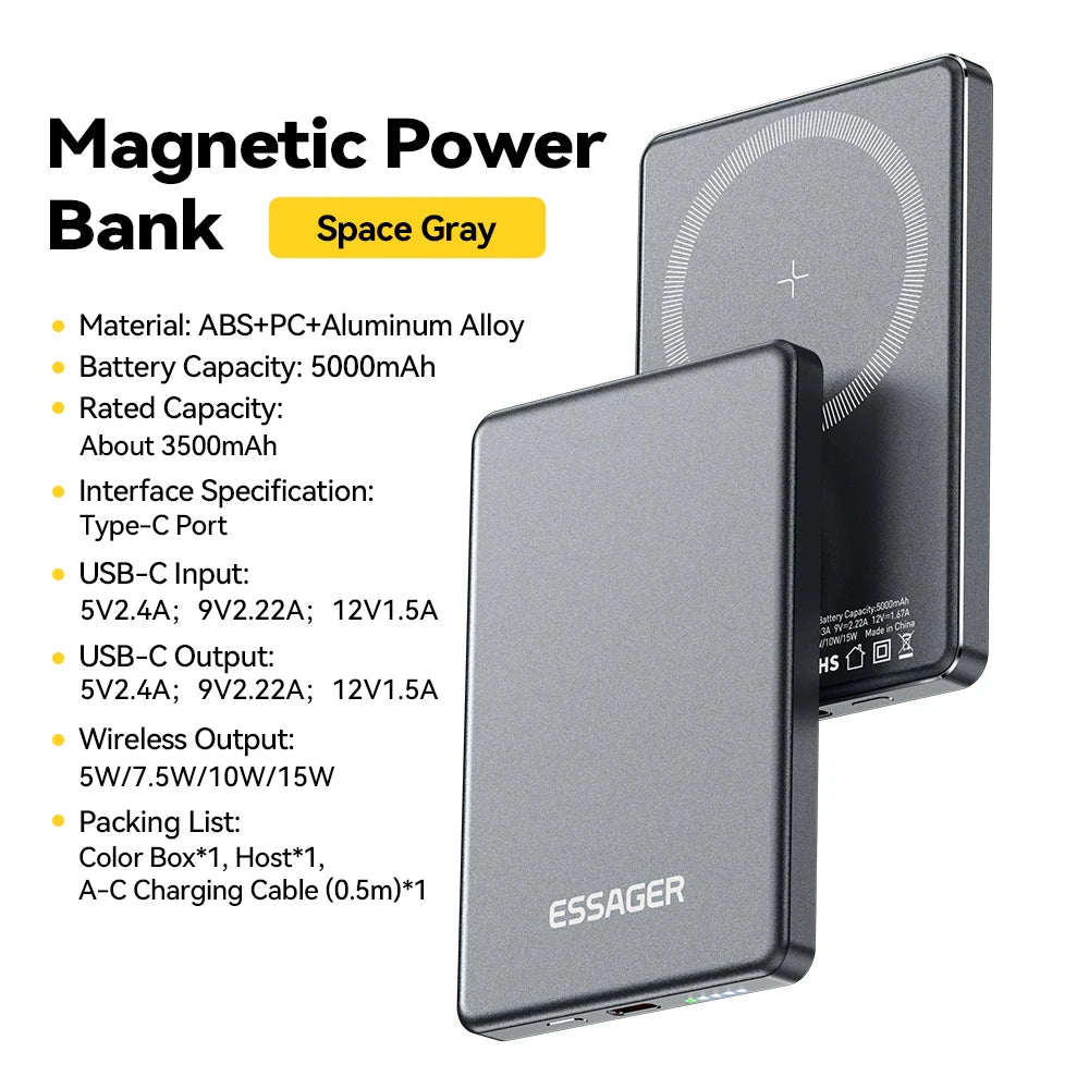 Batterie Magnétique Sans Fil Compatible MagSafe