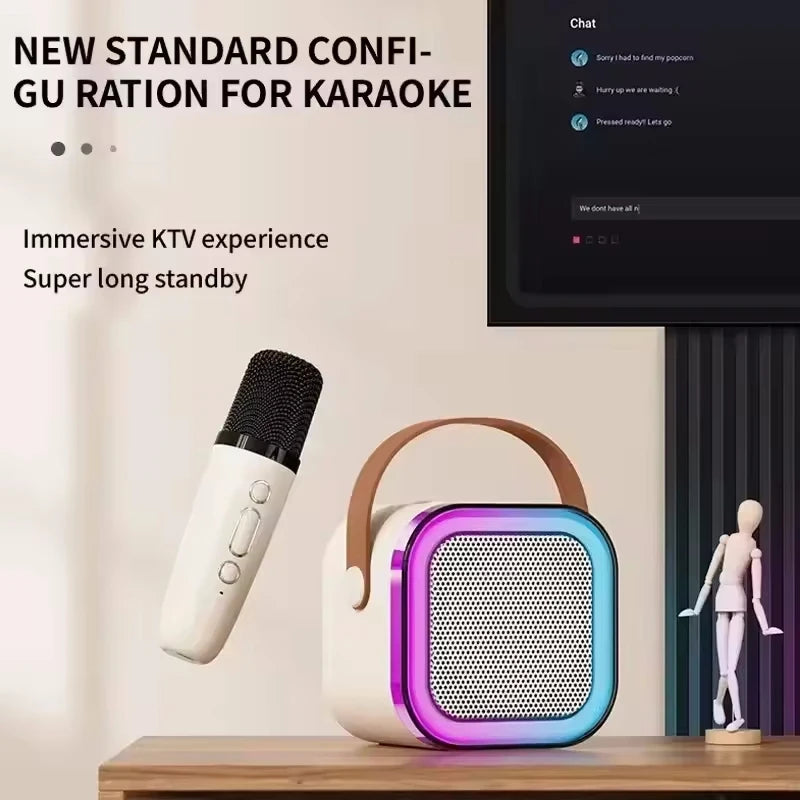 Enceinte Karaoké Bluetooth Portable avec Micro Sans Fil