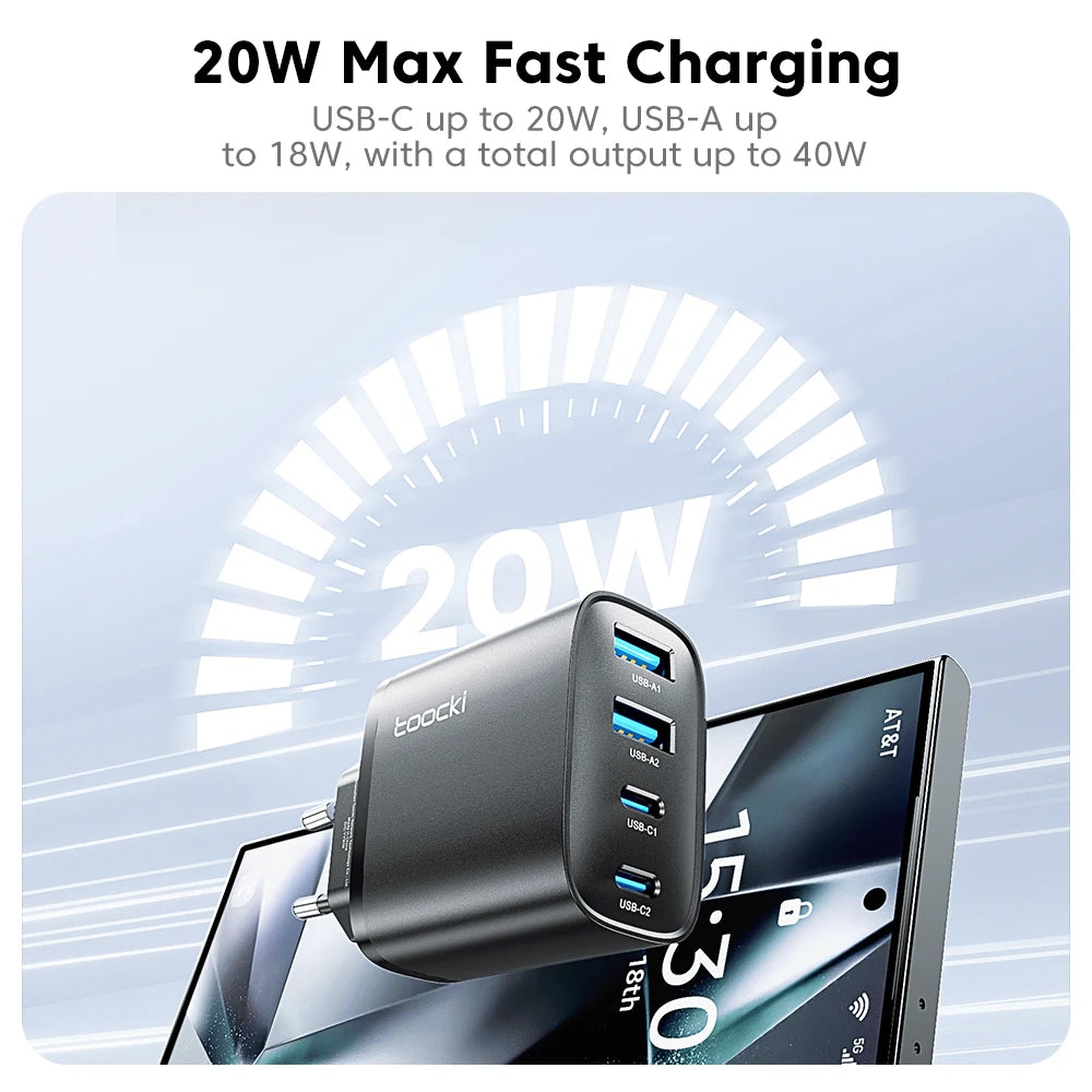 Chargeur Mural Compact 40W GaN Charge Rapide