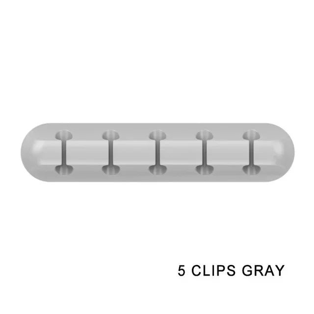 Clips Organisateurs de Câbles en Silicone