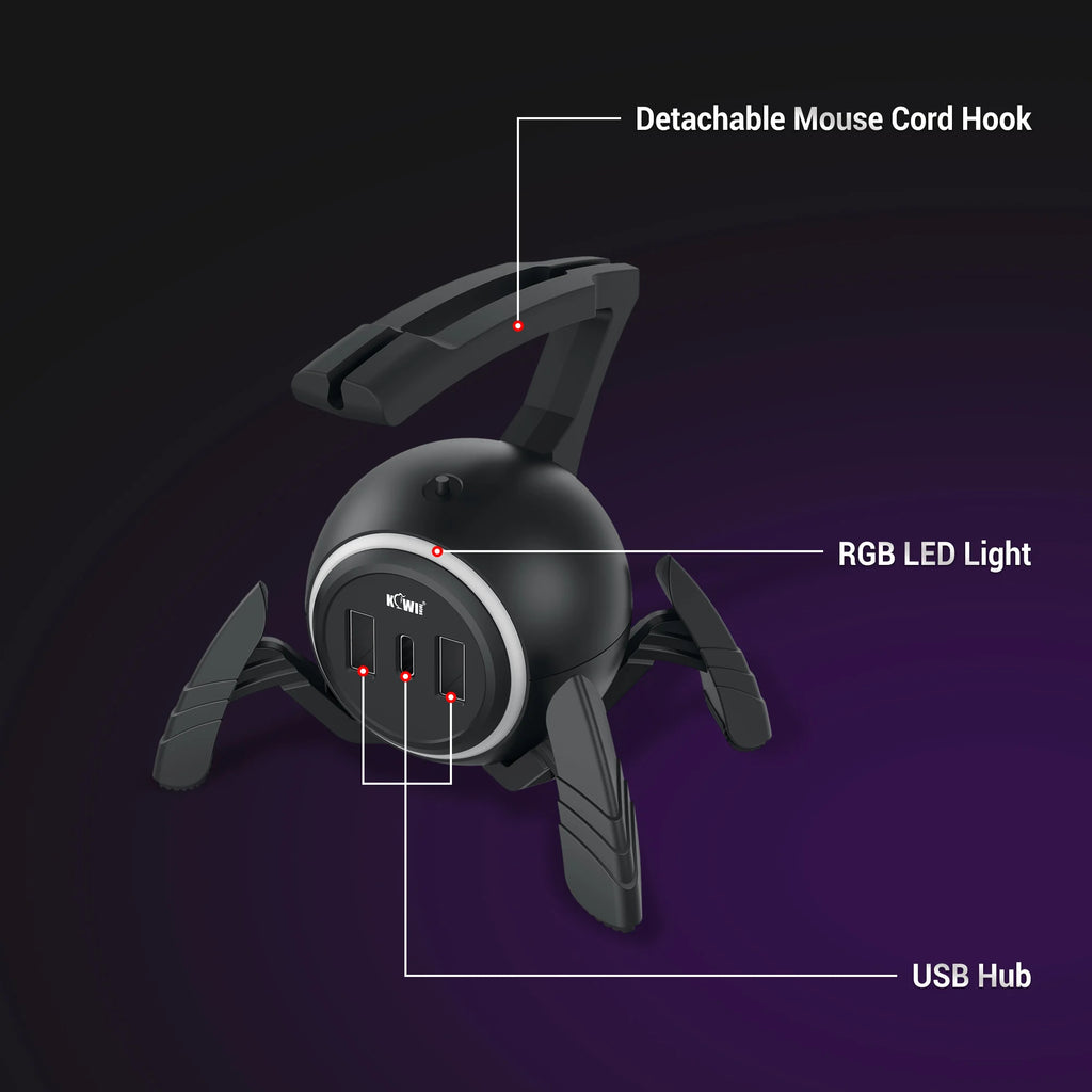 Support Bungee pour Câble de Souris Gaming RGB