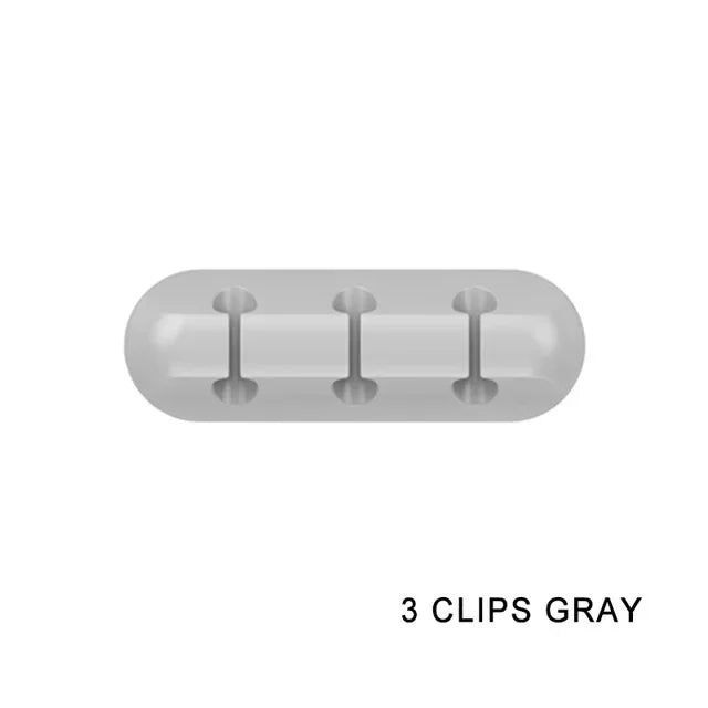 Clips Organisateurs de Câbles en Silicone