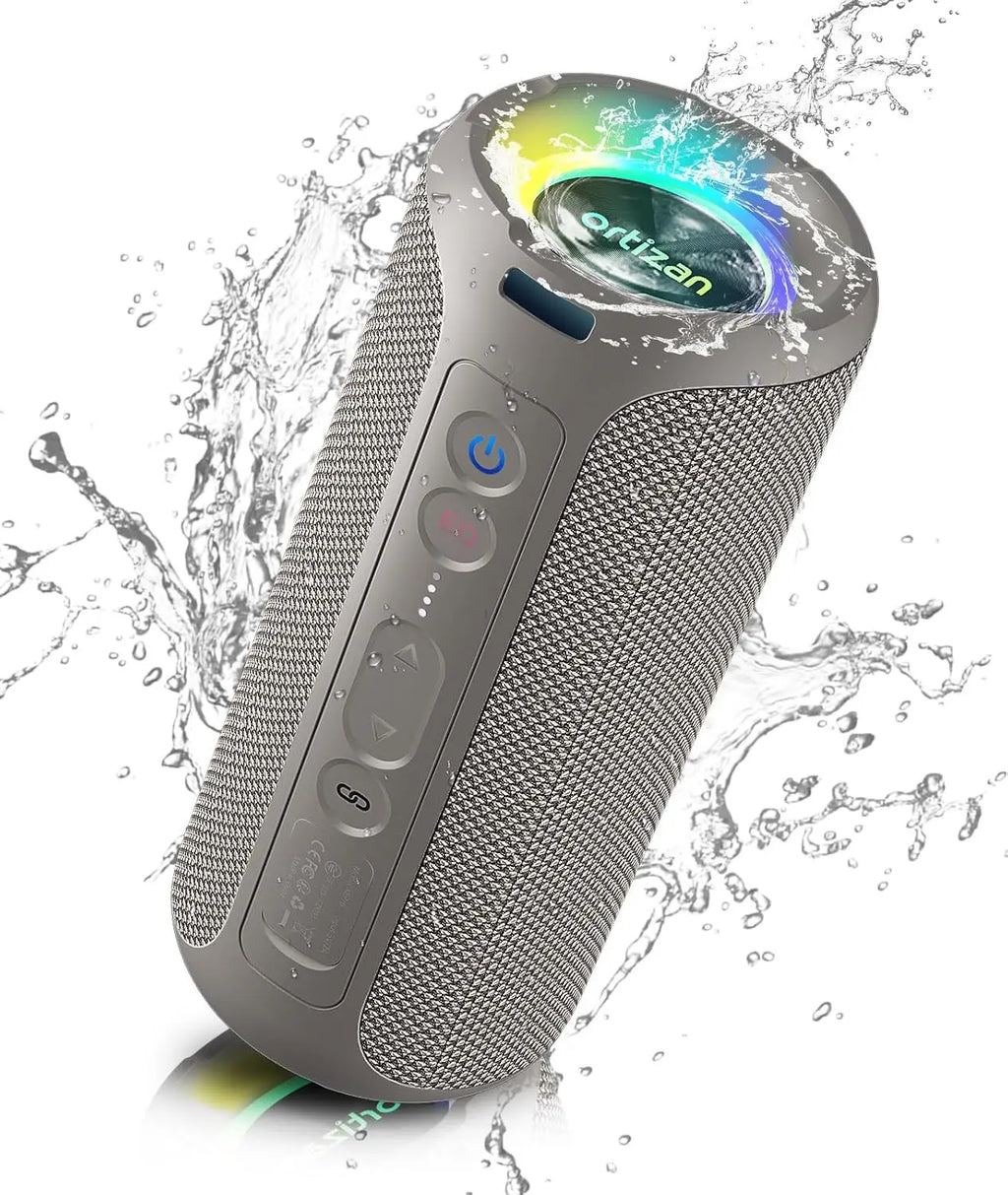 Enceinte Bluetooth Étanche IPX7 avec Éclairage RGB