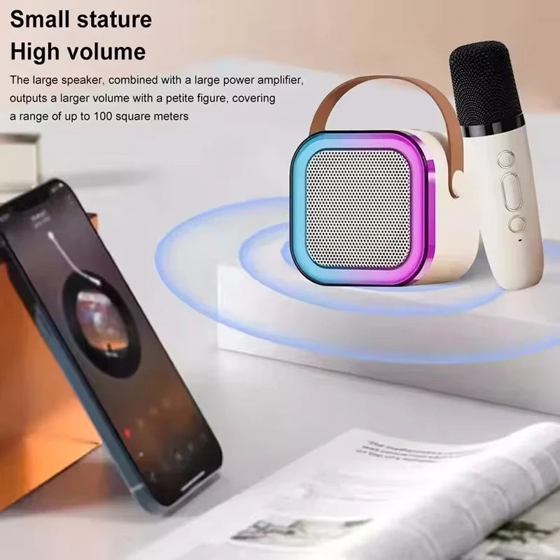 Enceinte Karaoké Bluetooth Portable avec Micro Sans Fil