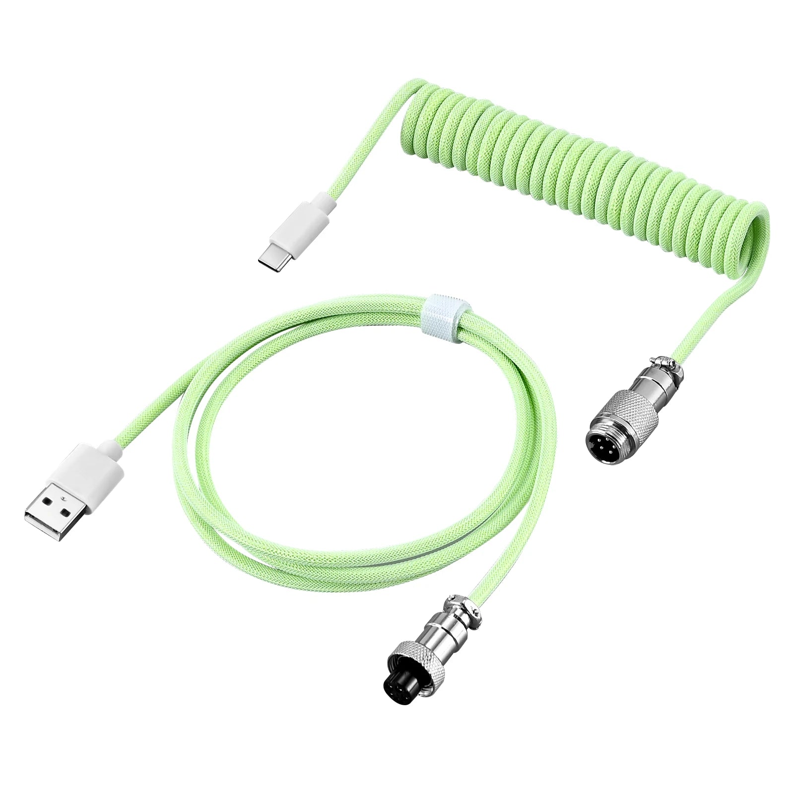 Câble Clavier Tressé Spirale Style Aviateur