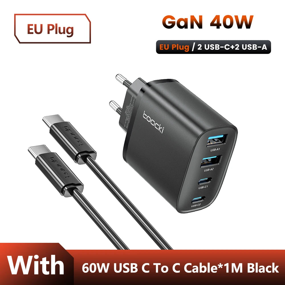 Chargeur Mural Compact 40W GaN Charge Rapide